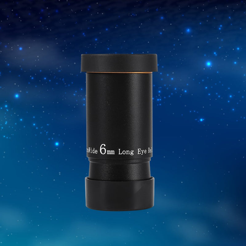 Eyepiece Lens, Telescope Eyepiece, 6mm Eyepiece 6mm 66 Degree Wide Angle Astronomical Telescope Eyepiece Accessories 1.25 inch Fully Multi-Coated ES for Telescope
