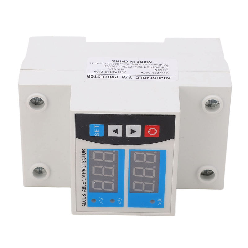 Hilitand Over Under Voltage Protector 2 Display Self Resetting Current Limit Din Rail Protective Device 240V to 300V 63A