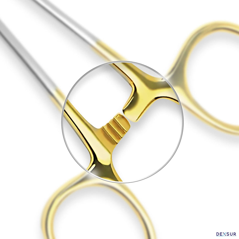 TC Olsen Hegar Needle Holder with Tungsten Carbide – Premium Quality Needle Driver with Scissors Cutting Edges and Locking Mechanism (TC, 4.5 Inch) TC