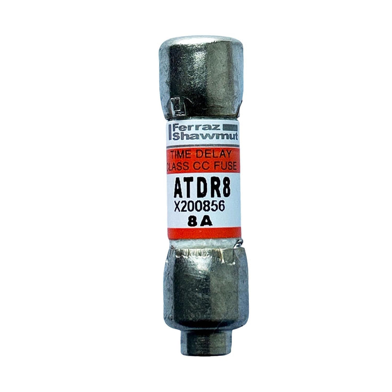 10-Pack New ATDR8 ATDR-8 ATDR-8A 600Vac Time Delay Class CC Fuse，ATDR-8A Cartridge Time-Delay Fuse