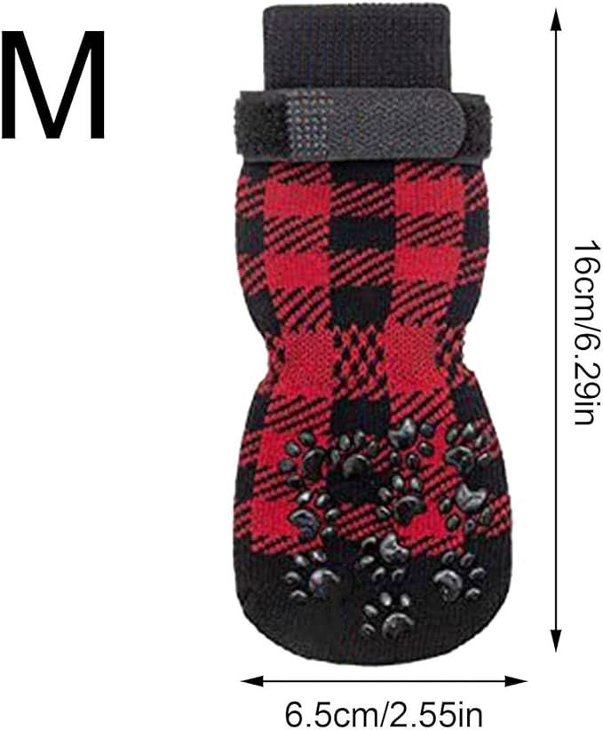 Anti-Licking Socks - Double Sided Anti Slip Dog Socks | Indoor Double Sided Pet Paw Protector, Dog Socks for Hardwood Floors, Adjustable Straps - NewNest Australia