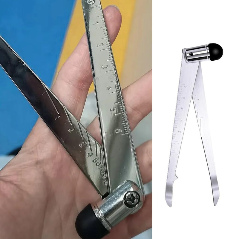 Portable Reflex Hammer with Built-in Measuring Ruler Rubber Tips Mallet Neuro Hammer Stainless Steel Neurological Tromner Hammers for Deep Tendon Reflex Testing Plantar Reflex Exam