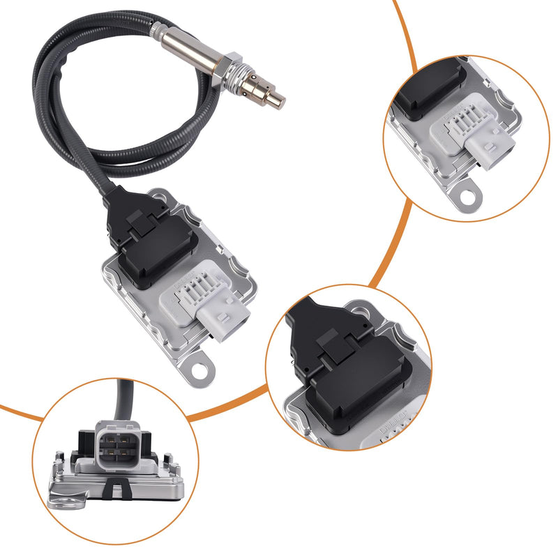NOx Sensor Downstream Nitrogen Oxide Sensor Compatible with 2013-2018 Dodge Ram 2500 3500 4500 5500 6.7L Cummins Turbo Diesel Engines Replaces 68210084AA 68210084AB 904-6030 5WK96730
