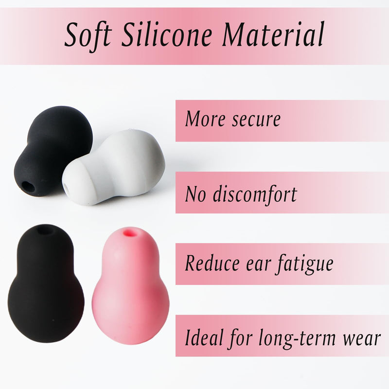 12PCS 2cm Stethoscope Ear Tips Replacement for Littmann Compatible with MDF、ADC、EKO Stethoscopes,Silicone Super Soft Earplug