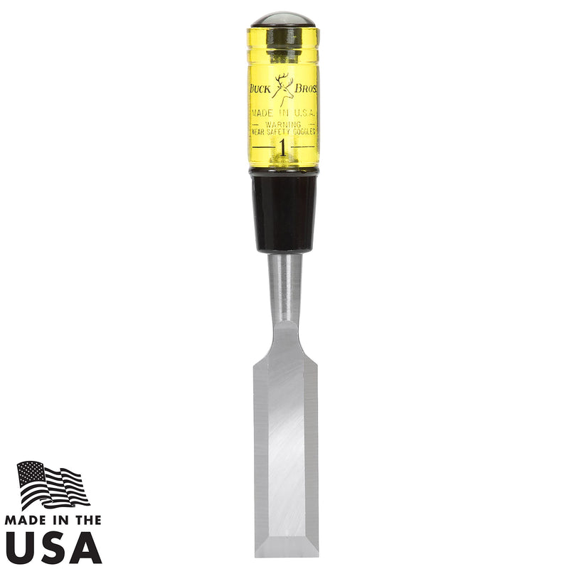 Buck Brothers 120106BC Professional 1'' Inch Wood Chisel, Yellow 1"