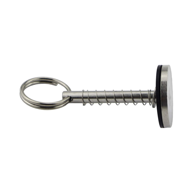 Stainless-Steel 316 Dia:1/4in（6.3MM） Hatch Cover Pull Handle with Spring Hidden Pin Button for Fishing Boat Yacht 2 PACK