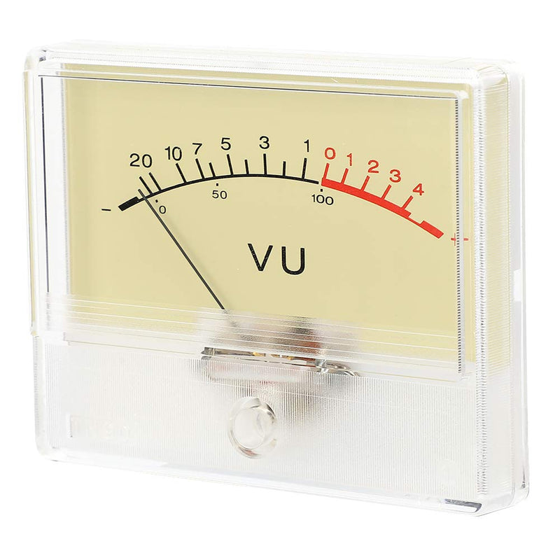 T-90 VU Meter DB Test Meter Amplifier Level Indicator with Light Bulb for Recording Studio Car Audio Sound Equipment and PA System Monitoring