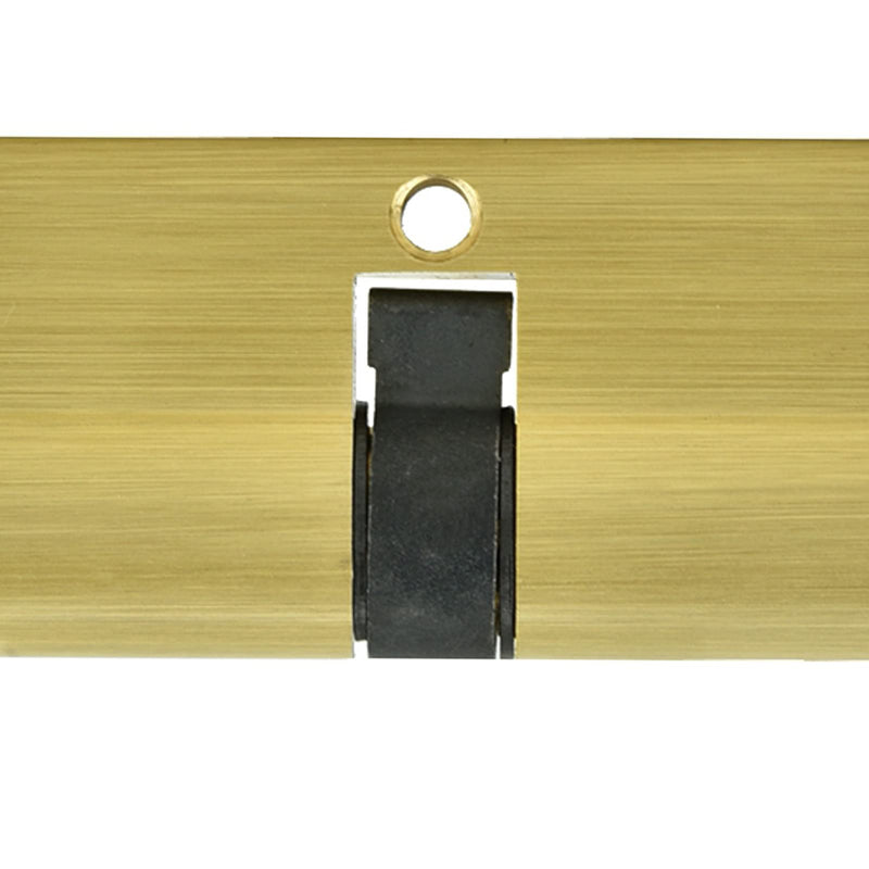 Brass Cylinder Lock Replacement - Storm Door Lock Cylinder with Safety Core and 3 Keys
