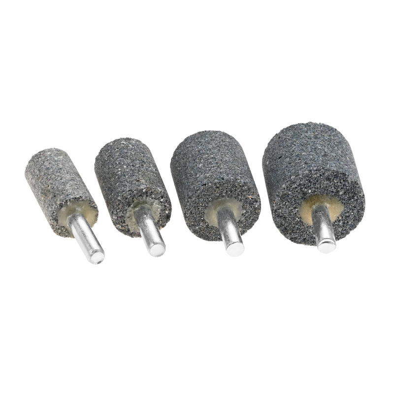 dophee 10Pcs Various Shape Aluminum Oxide Abrasive Mounted Grinding Stones Rotary Grinding Bits with 1/4" Shank for Electric Rotary Tools Drill Grinder
