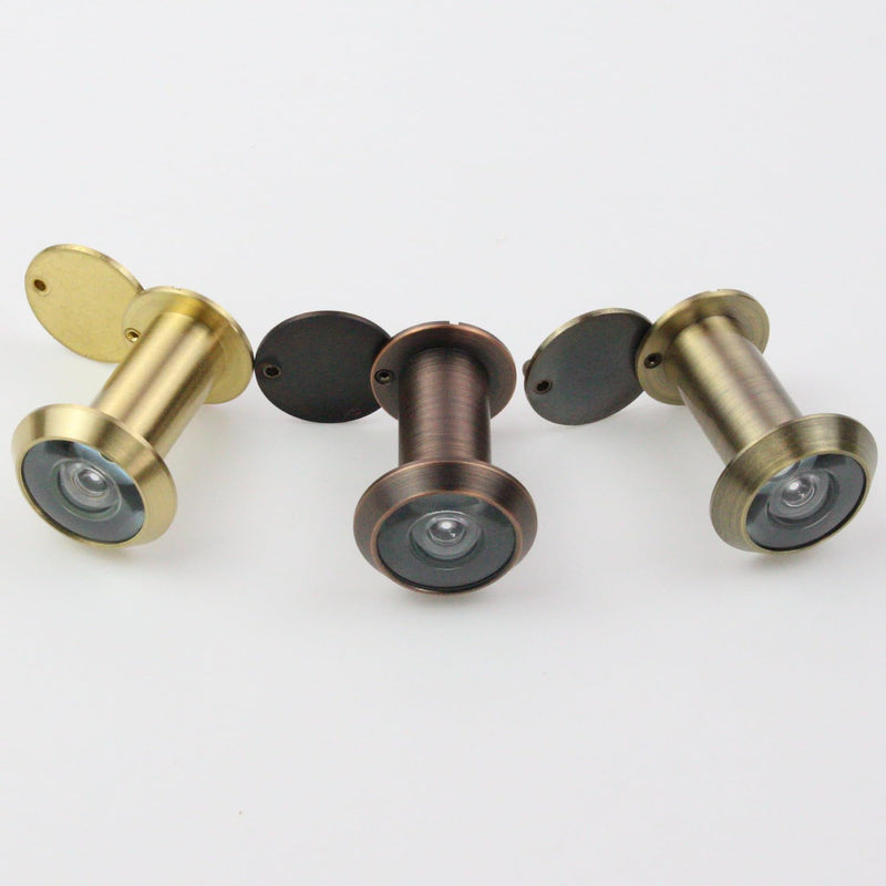 Earl Diamond - Peep Holes for Door, Solid Brass 200-Degree Door Viewer Peephole with Heavy Duty Rotating Privacy Cover for 1-3/8" to 2-1/6" Doors for Home Office Hotel, Oil Rubbed Bronze Brushed Oil Rubbed Bronze