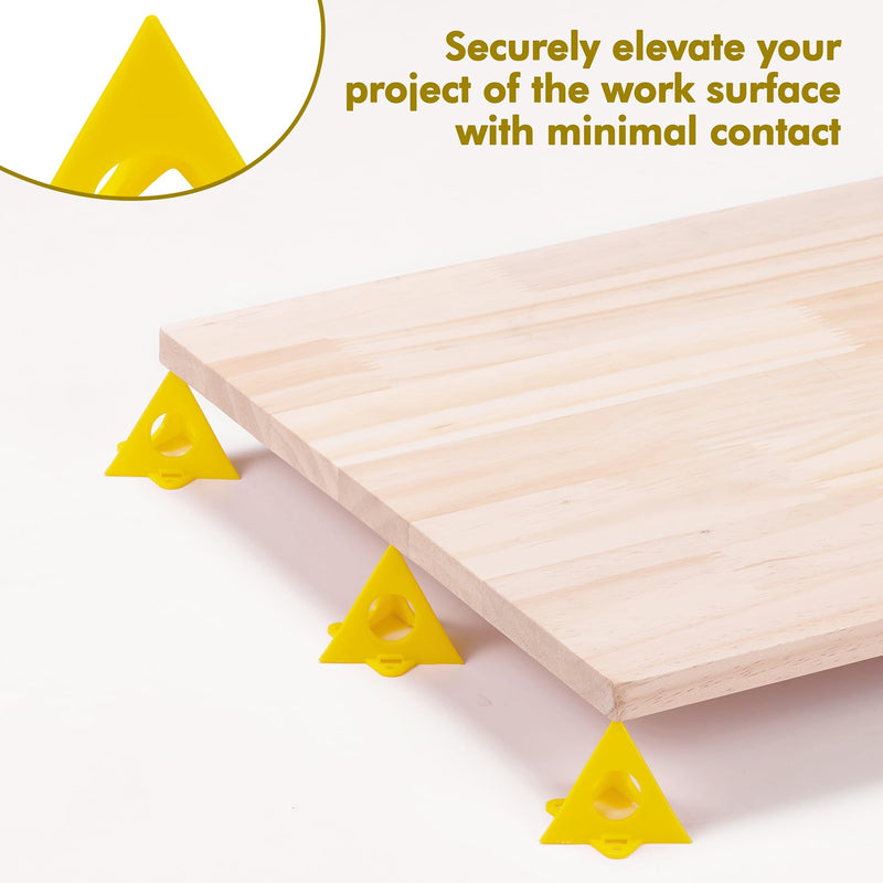 KATA 32pcs Pyramid Stands Painter's Painting Stands,Mini Cone Paint Stands for Canvas and Door Risers Support,Cabinet Paint Pouring 32 PCS