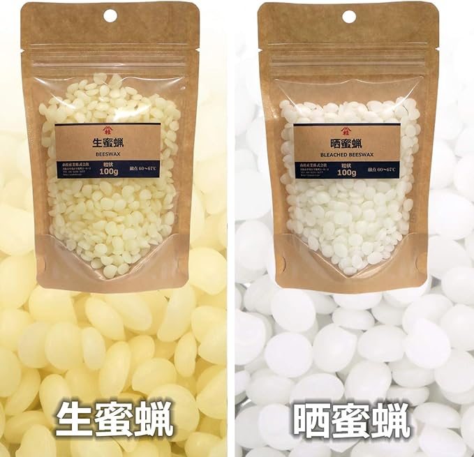 Aburaya Yama Kei Beeswax, Bleached Beeswax, Granular, 3.5 oz (100 g) - NewNest Australia