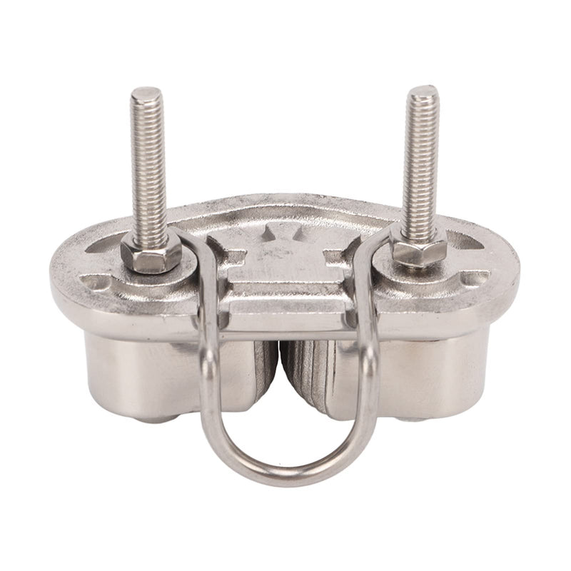 Boat Cam Cleat with Wire Ring Sailboat Pilates Equipment 316 Stainless Steel Mirror Polished For Wire Sizes Up To 10mm/0.39in Boat Pilates Equipment