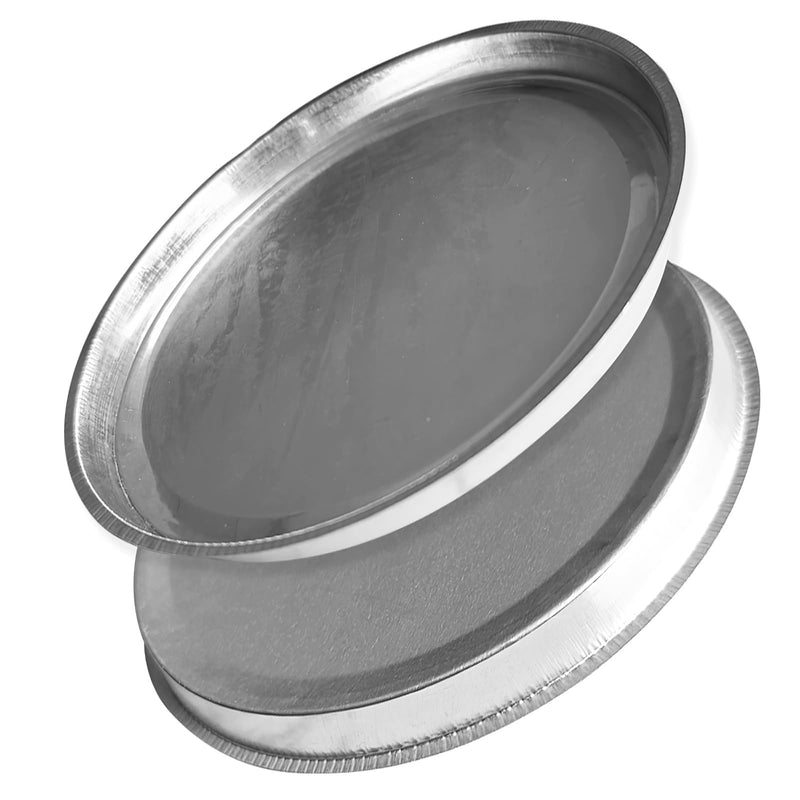 Aluminum Weighing Pans for Moisture Analyzers, 102mm High-Temp Resistant Sample Dishes (80 Pack)