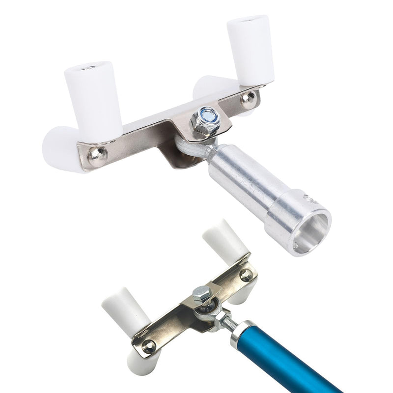 GOWENIC Drywall Outside Corner Bead Roller, Efficient Mud Squeezing, Threaded Connection, with Coarse Threaded Rod Adapter, for One Half Inch Threaded Extension Pole