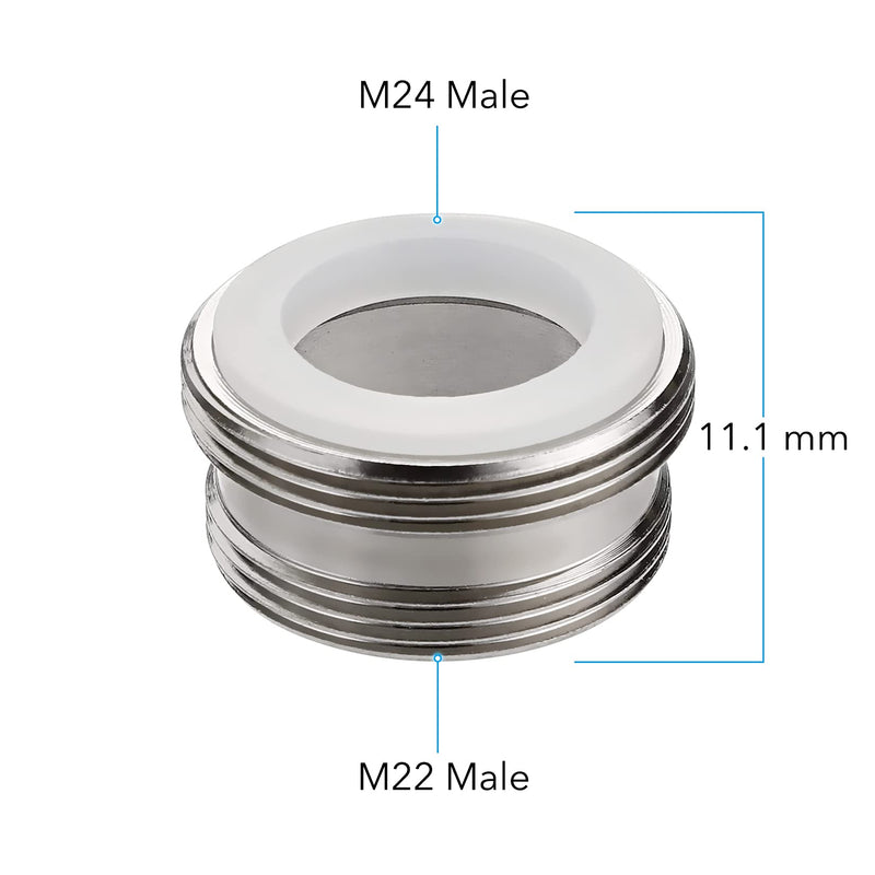 Faucet Diverter Valve with Aerator, 3-Way Diverter Valve for Hand Held Shower, Sink Faucet Splitter for Kitchen and Bathroom, with 55/64'', 15/16'', G1/2” Adapters Sliver with 3 Adapters