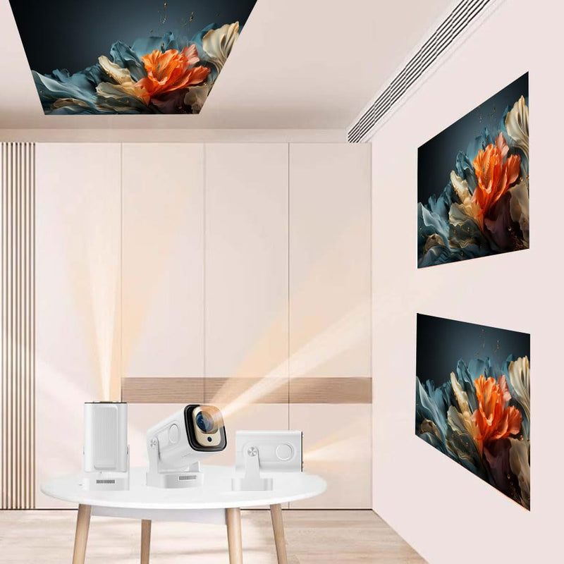 Auto Focus Mini Projector with Native 1080P Support, Portable Projector with Wifi and Bluetooth, Outdoor Projector Built in Apps, Smart Projector 260 ANSI, HY310 Pro/HY260 Pro Movie Projector HY310PRO