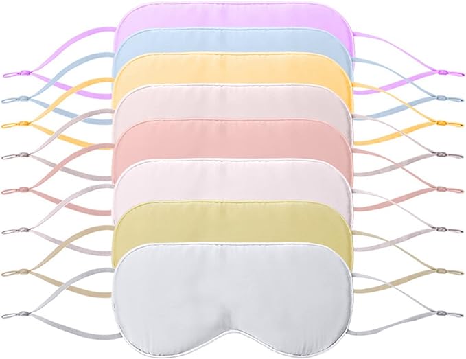 Ear Mounted Silk Eye Bag Shading Eye Pillow Eye Cover Blindfold Eyeshield Glasses for Relaxing Sleeping Nap Travel - NewNest Australia