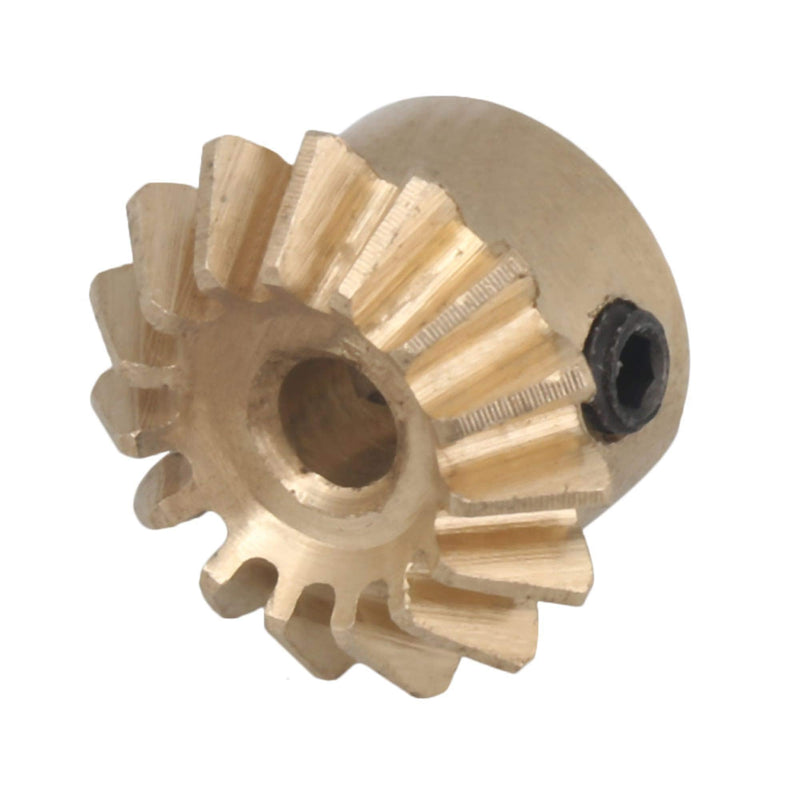 CNBTR 15T Copper 0.8 Modulus Tapered Bevel Gear Wheel 3mm Bore 10mm Outer Dia