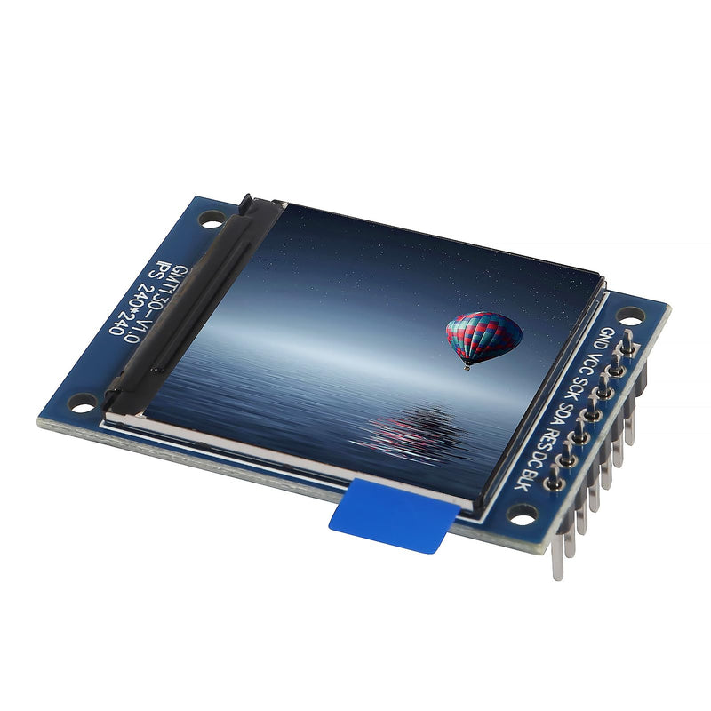 2pcs 1.3" SPI TFT LCD Display Screen Module ST7789 240x240 TFT LCD Screen Shield 3.3V 65K Full Color 51 STM32 for Arduino
