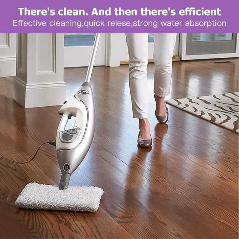 Replacement Steam Mop Pads for Shark Steam Mop Pads Compatible with S3500 Series S3501 S3601 S3550 S3901 S3801 SE450 S3801CO S3601D Steam Pocket Mop (6-Pack) White