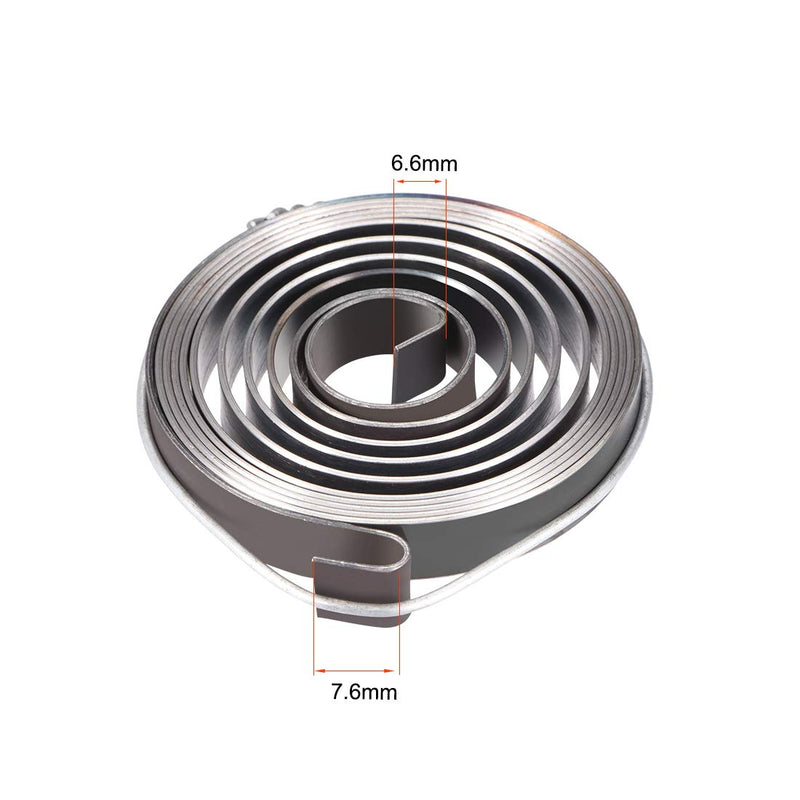 uxcell® Drill Press Spring Drill Press Quill Feed Return Coil Spring Assembly Spring Steel Chemical Blackening Finish 1540mm Expand Long 49 x 8 x 0.8mm