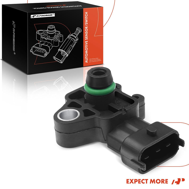 A-Premium Engine Manifold Absolute Pressure MAP Sensor Compatible with Buick Cadillac Chevy Silverado Express Suburban Tahoe GMC Sierra Yukon Hummer Isuzu Saab