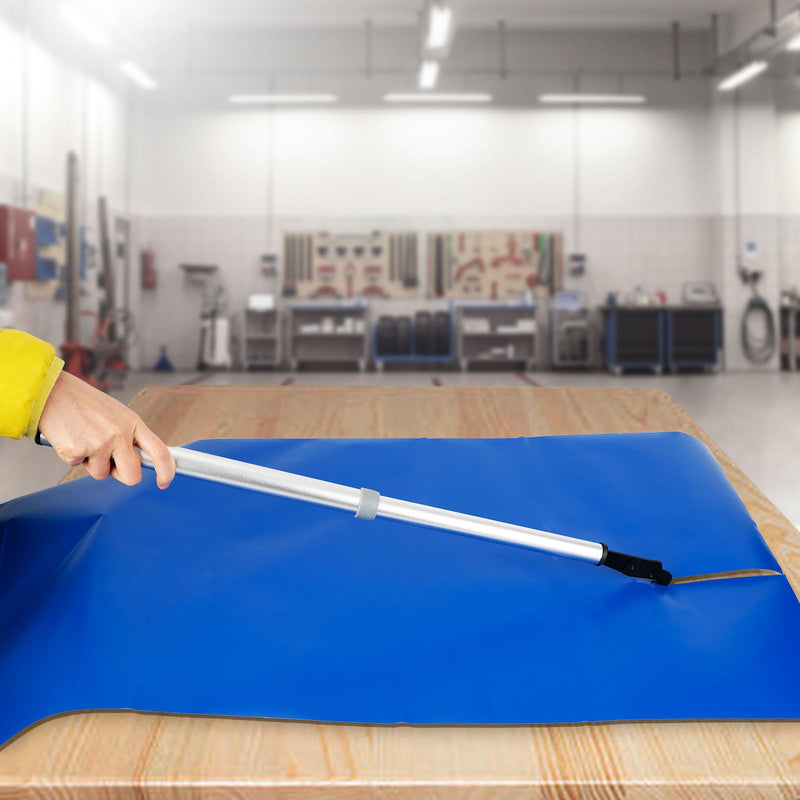 NEWISHTOOL Scalable Pole Long Handle Film Cutter, Anti-Sticky PTFE Felt Adhesive Vinyl Cutter, Wallpaper Backpaper Slitter Cutter 42cm-67cm Long Distance Cutting Knife Tool Safety Cutter