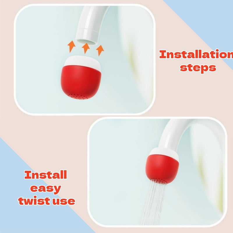 2Pcs Small Mushroom Faucet Filter Portable Bathroom Faucet Sink Water Filter Travel for Kitchen and Bathroom Sink Easy Install Purification