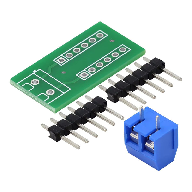 5PCS 2x6 Position Terminal Block Distribution Module,2P Screw Terminal to 2.54mm Pitch Dupont pin Header Connector 5PCS