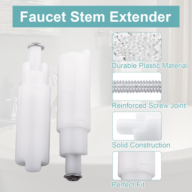 RP18627 Faucet Stem Extender for Delta Shower Valve Handle,Extension Shower Hose Water Diverter-Tub and Shower Taps Knob Hardware Accessories with Screws