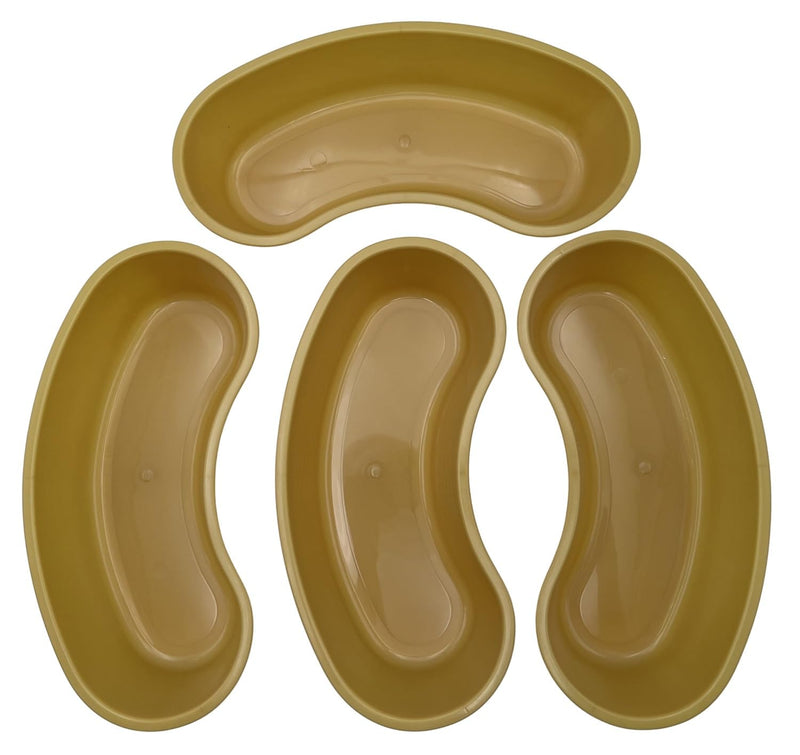 Comfort Axis Graduated 700 cc Kidney Shaped Gold Emesis Basin (Pack of 4)