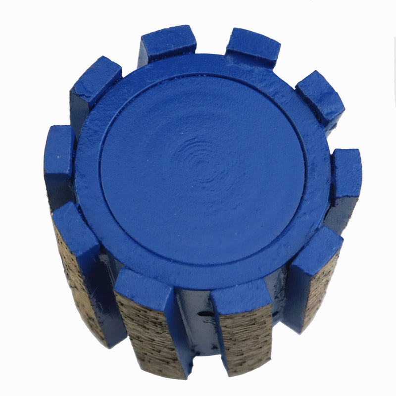 2 Inch Segmented Zero Tolerance Diamond Grinding Drum for Granite,Quartz,Marble,Concrete and Stone 2 Inch,Segmented