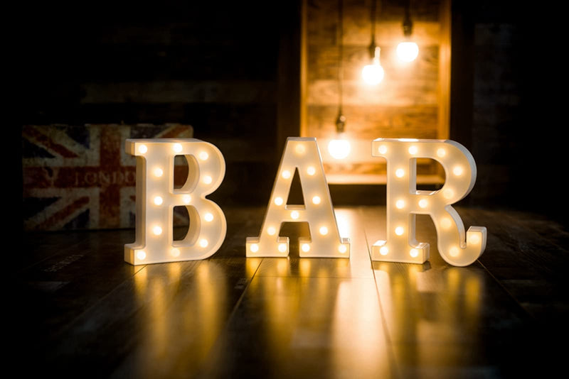 Foaky Light Up Letters,Marquee Letters,Engagement Party Decorations Letter Lights Sign for Night Light Wedding Birthday Party Christmas Lamp Home Bar Decoration (A) A