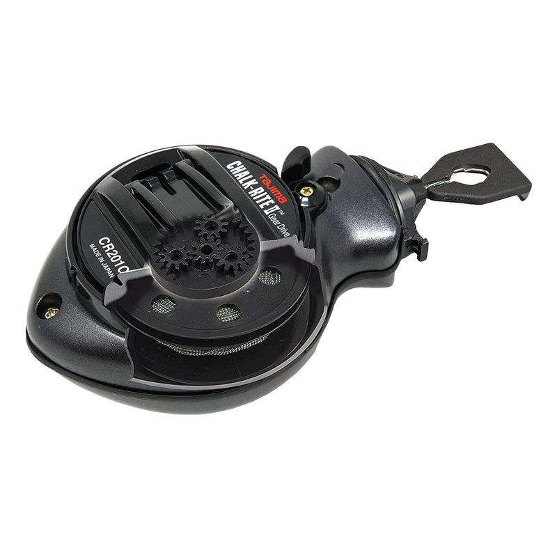 Tajima Chalk Line - Chalk-Rite II Chalk Box with Extra Bold 1mm Snap Line & Five Gear Quick Retrieval - CR201C-CPI Charcoal