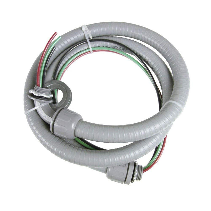 1/2" 4FT, 10THHN Wire-Non-Metallic Connectors, A/C Hook-up Whip Kit,A/C Disconnect Switch with Non-Fused 240V 60A Disconnect Box
