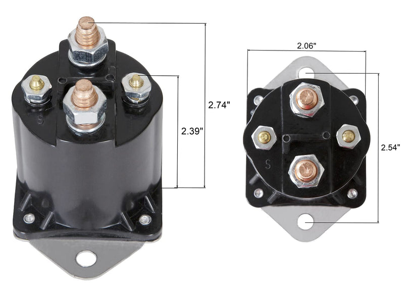 12V Clubcar Golf Cart Solenoid Replaces OEM 1013609, 1012275, 240-20013, 435-154, for 1984 Newer Club Car DS Precedent