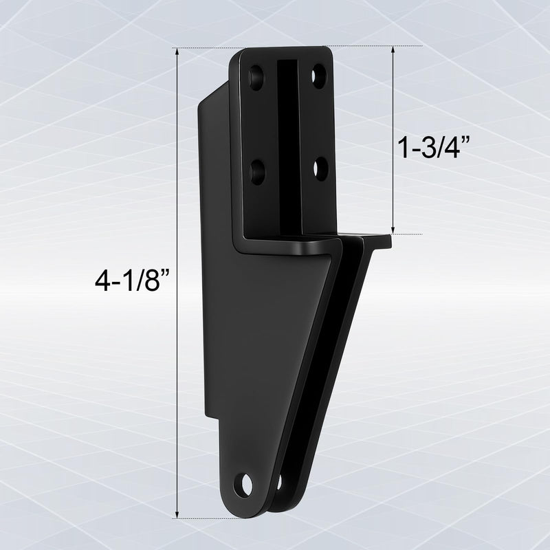 Nuanchu 2 Pack Screen Door Closer Bracket Storm Hardware Replacement Post Jamb Bracket Plastic Replacement Parts for Door Closers(Black) Black