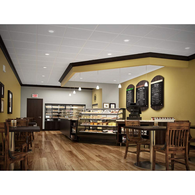 HALO RL 4 in. White Integrated LED Recessed Ceiling Light Retrofit Trim with Selectable CCT (2700K-5000K) 4 inch 1