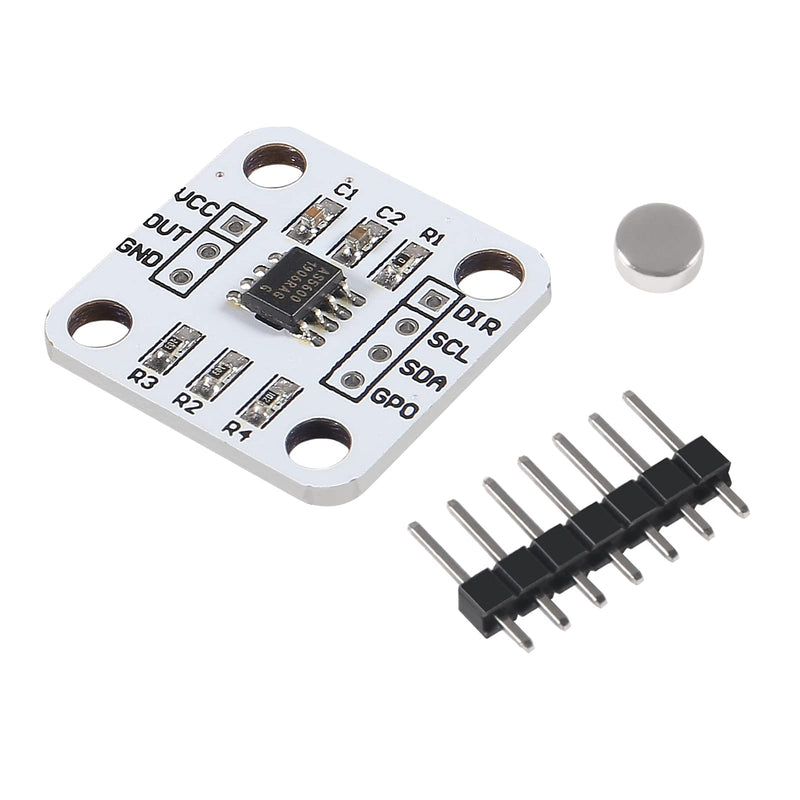 Alinan 6pcs AS5600 Magnetic Encoder 12bit 3.3V High Precision Magnetic Induction Angle Measurement Sensor Module