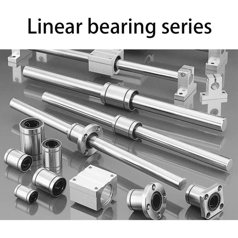 Linear Ball Bearings, LM6LUU 6mm Bore Longer Linear Motion Bushing Double Side Rubber Sealed Rod Liner Shaft Parts for CNC Machine 3D Printer 4 Pack