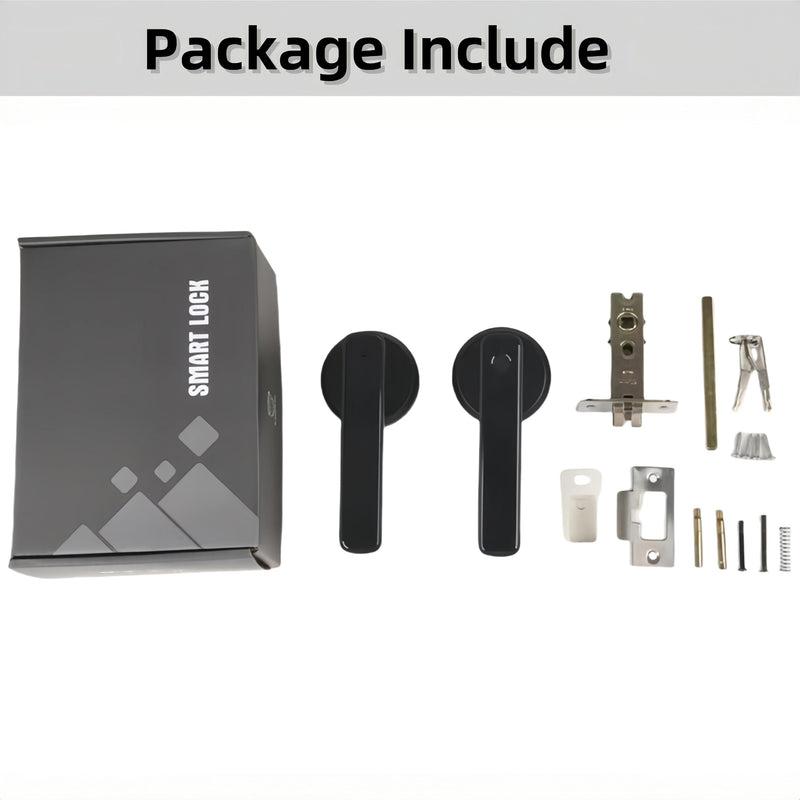 Smart Fingerprint Door Knob,Biometric Fingerprint Door Lock,Keyless Entry Door Lock with Handle,Thumbprint Code Door Locks for Rental, Bedroom, Office and Hotel
