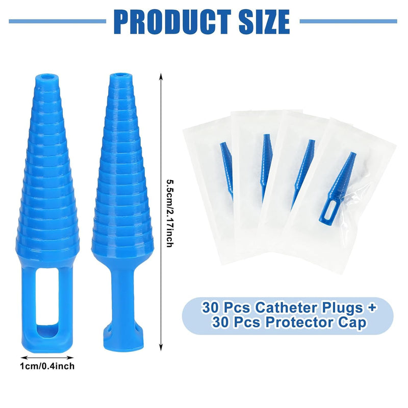 40 Sets Catheter Plugs - Individually Package Catheter Plug Adapter - Catheter Supplies