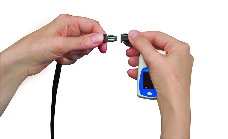 SmartHeart Talking Pulse Oximeter | Audible Result Announcement | Blood Oxygen Saturation | Complete System Monitor Lanyard and Batteries | Portable Spot-Check Monitoring