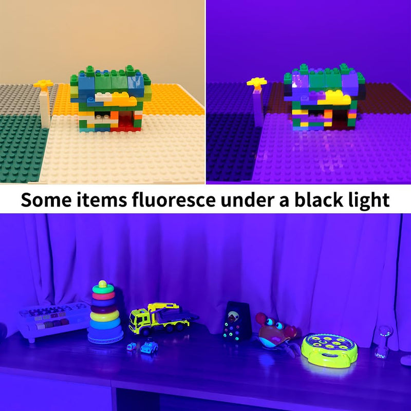 Black Light Rechargeable Battery Operated - Small Portable Black Light bar 395nm