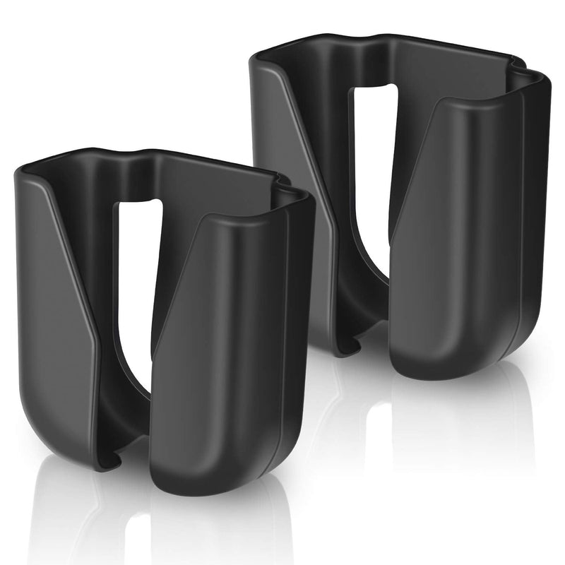 Black Stethoscope Holder Waist Belt Stethoscope Clip Lightweight Stethoscope Holster Plastic Stethoscope Tube Holder, Fits Most Stethoscopes (2) 2