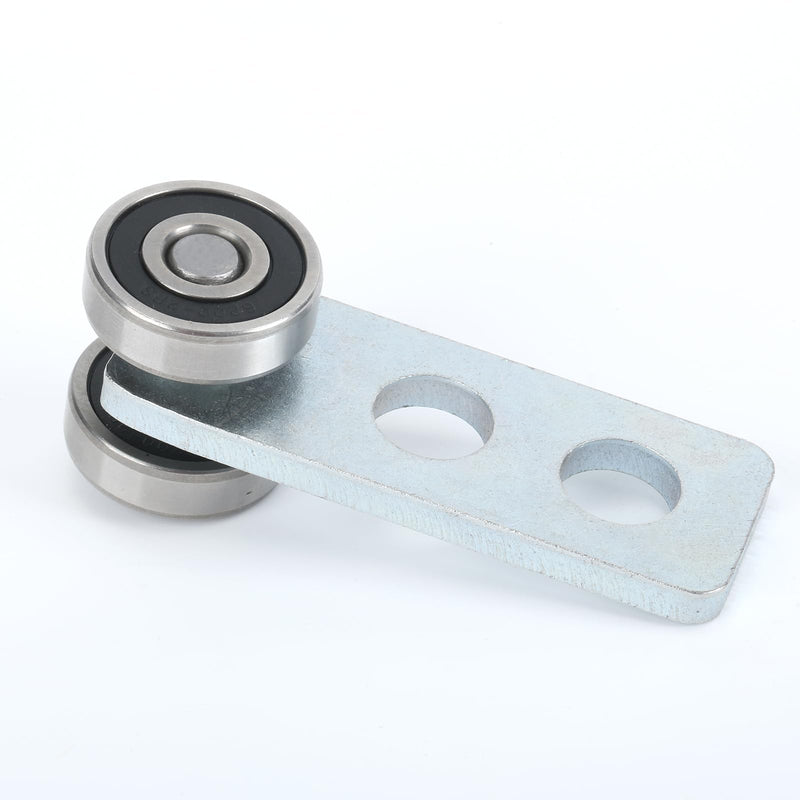 2Wheel Trolley Assembly Rollers.Bearing Trolley Assembly.The top of The Trolley has Room for Set Screws, Allowing The use of a 1-5/8" high Strut Channel to Save on Construction Costs. E-2Wheel Trolley 2pcs