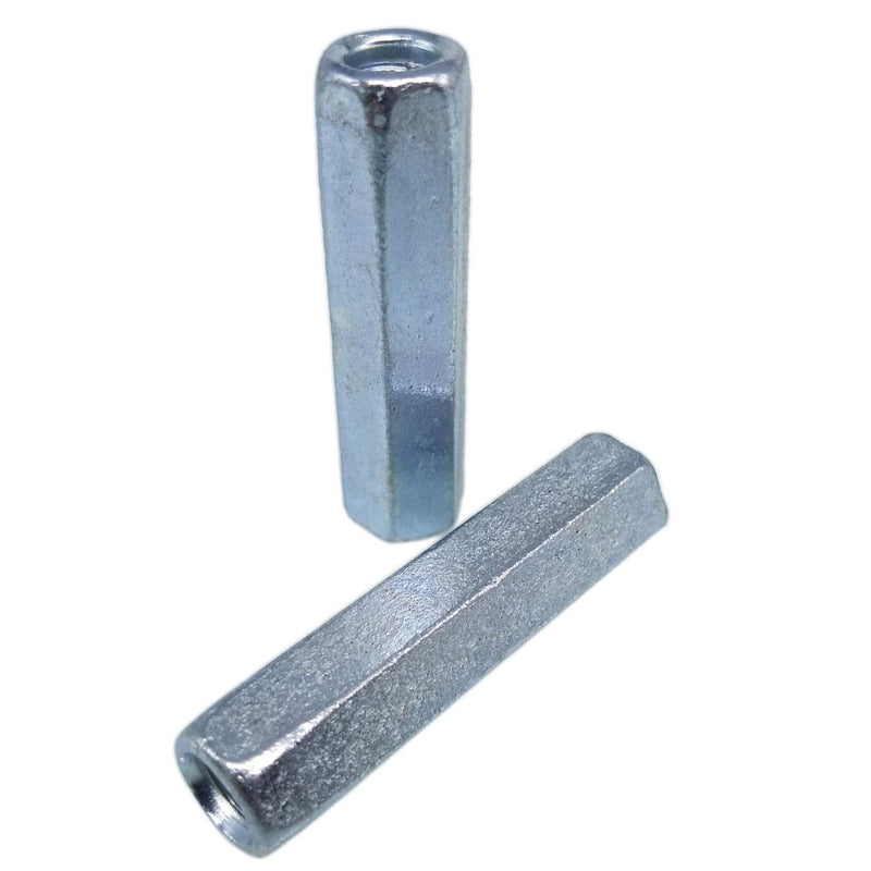 Yodaoke 10pcs M12 x 1.75 x 50mm Long Rod Coupling Hex Nut Connector Zinc Plated