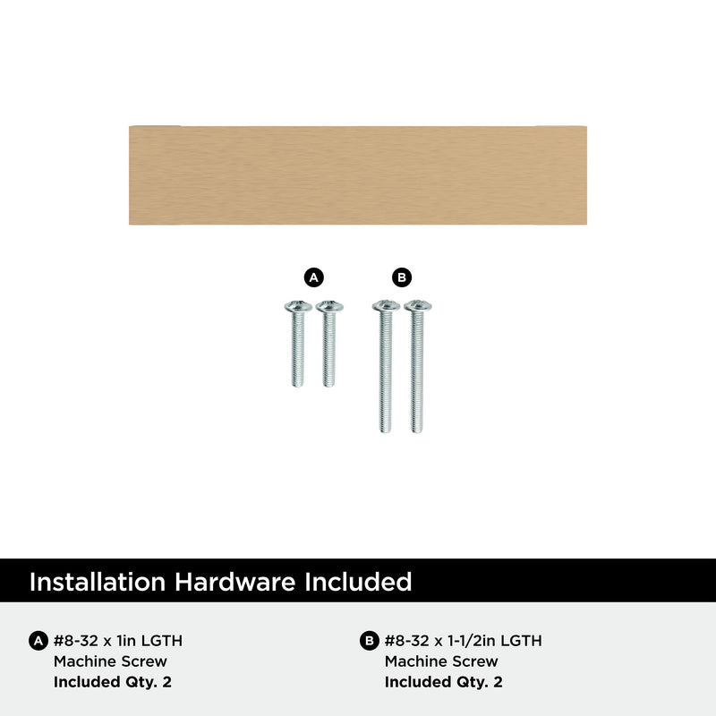 Amerock 10 Pack 3" Augment Champagne Bronze Drawer Pull | 3 inch (76mm) Center-to-Center Mounting Distance and 3-3/8 inches Overall Length, Durable Zinc Cabinet Hardware