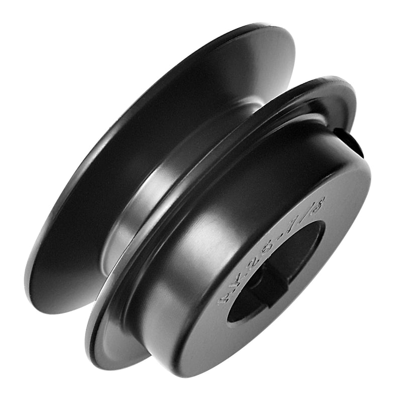 AK25-7/8 Mechanical V-Belt Pulleys, 2.5" OD 7/8" Fixed Bore, Single Groove, Cast Iron, for 3L, 4L, A, AX V-Belt
